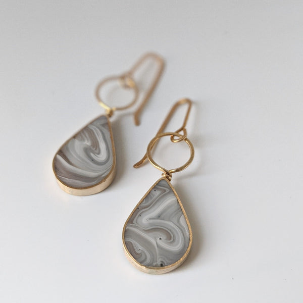 Dangle Earrings- Brass Drop Earrings