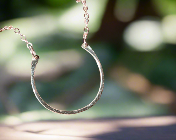Sterling Silver Horseshoe Minimalist Necklace