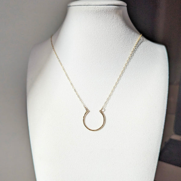 Goldfill Horseshoe Minimalist Necklace