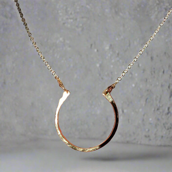 Goldfill Horseshoe Minimalist Necklace