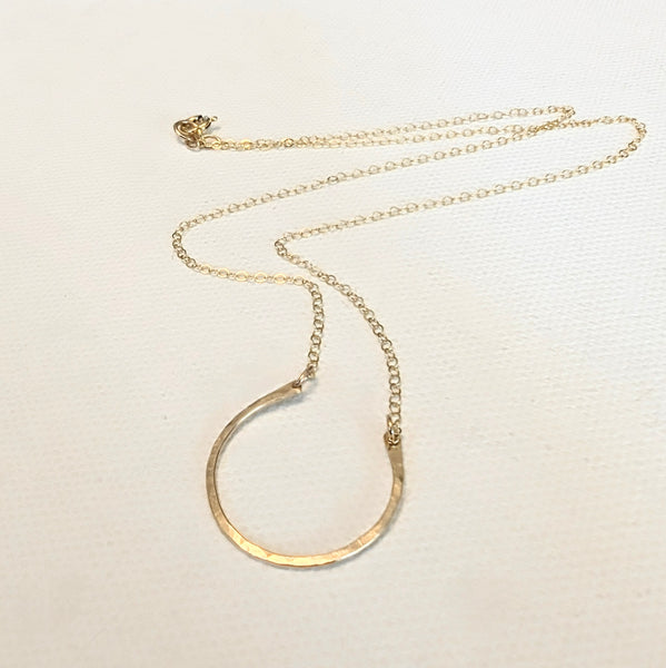 Goldfill Horseshoe Minimalist Necklace