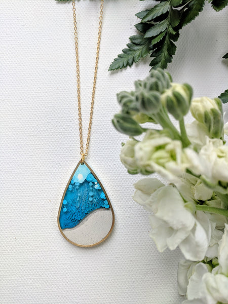 A Drop of the Ocean Necklace Sterling Silver