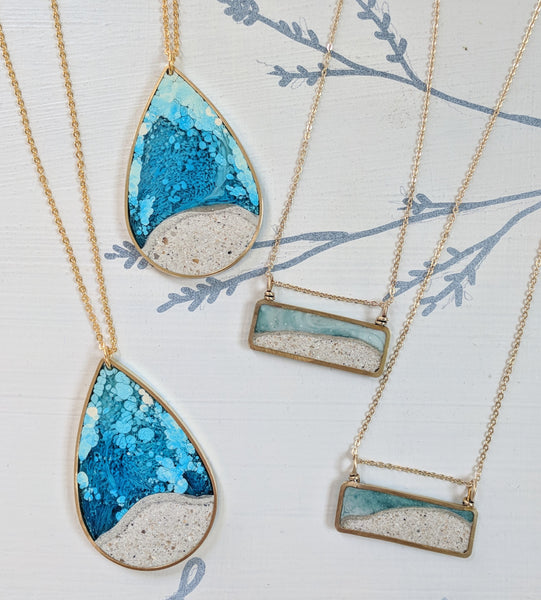 A Drop of the Ocean Necklace Sterling Silver