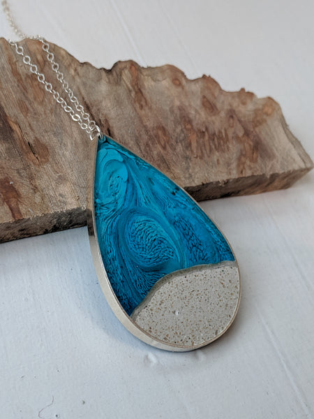 A Drop of the Ocean Necklace Sterling Silver