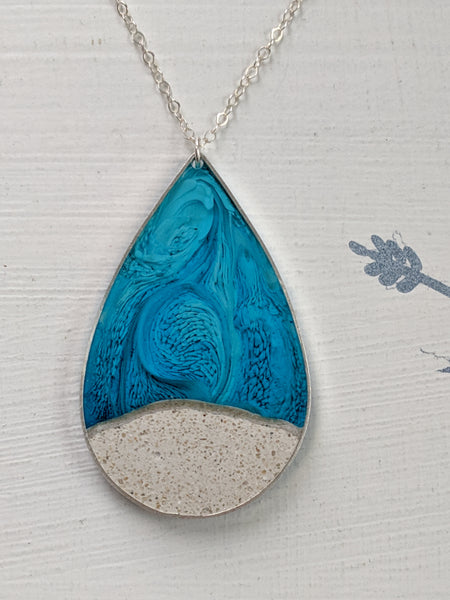 A Drop of the Ocean Necklace Sterling Silver