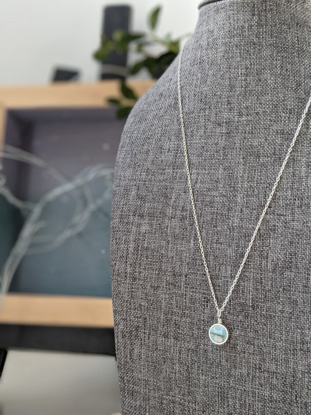Dainty Sterling Silver Circle Necklace