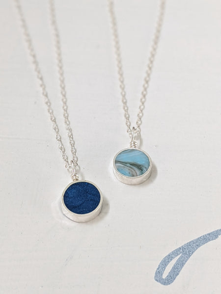 Dainty Sterling Silver Circle Necklace