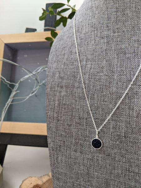 Dainty Sterling Silver Circle Necklace