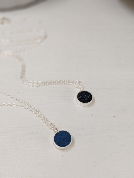 Dainty Sterling Silver Circle Necklace
