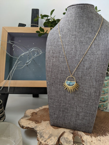 "Full Of Hope" Half Moon Necklace