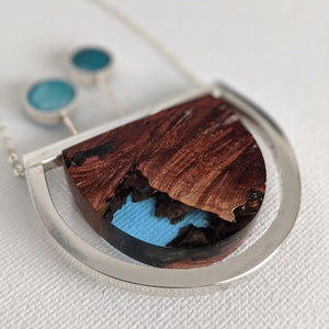 Silver And Resin Jewelry