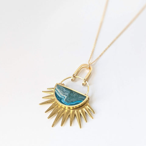 Full Of Hope Necklace - Blue and White