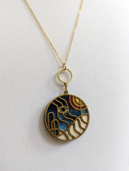 Landscape Necklace- Eye in The Sky