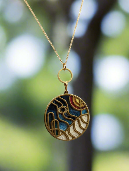 Landscape Necklace- Eye in The Sky