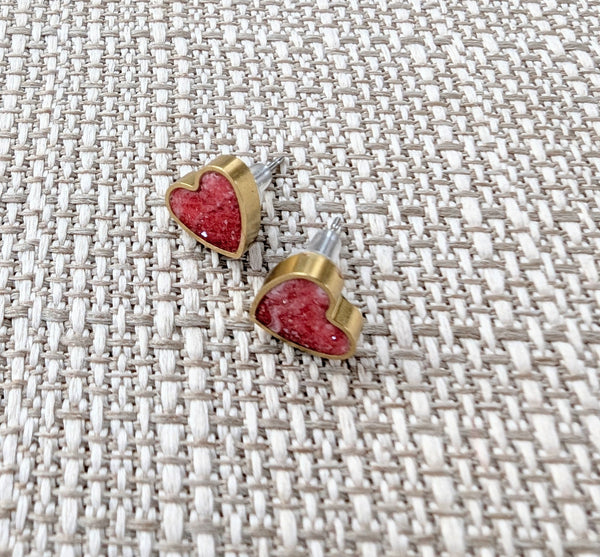 Heart Stud Earrings