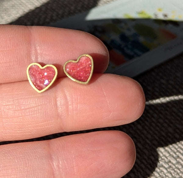 Heart Stud Earrings