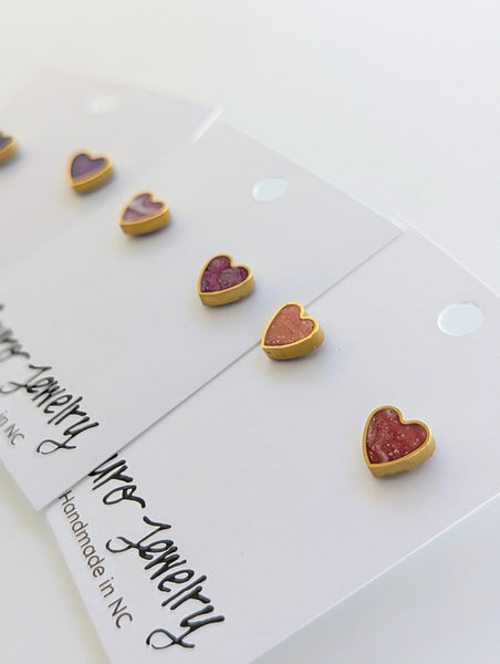 Heart Stud Earrings