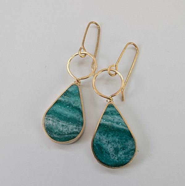 Dangle Earrings- Brass Drop Earrings