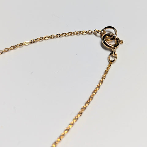 18-inch Gold Plated Dainty Chain, Spring Ring Clasp