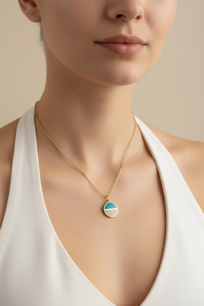 The Horizon Beach Necklace, Dainty Coastal Jewelry