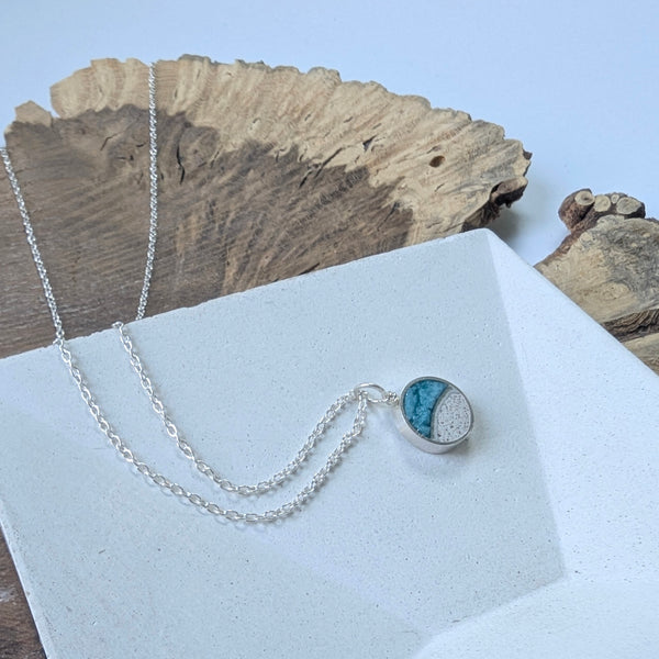 The Coast Necklace, Dainty Beach Sterling Silver Necklace