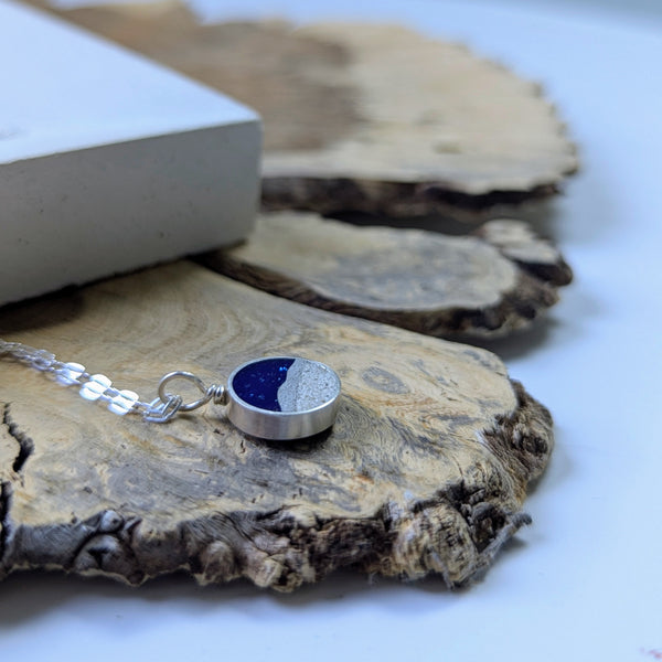 The Coast Necklace, Dainty Beach Sterling Silver Necklace