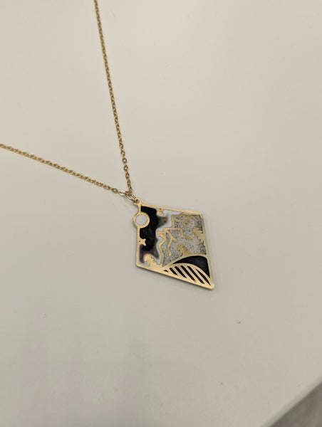 Blue Ridge - Landscape Mountain Necklace