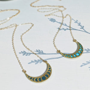 Petite Moon Phases Necklace