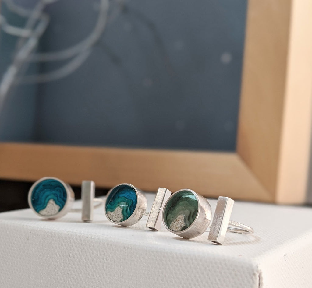 Circle Sterling Silver Islands Ring - Mar Adentro Collection – Muro Jewelry
