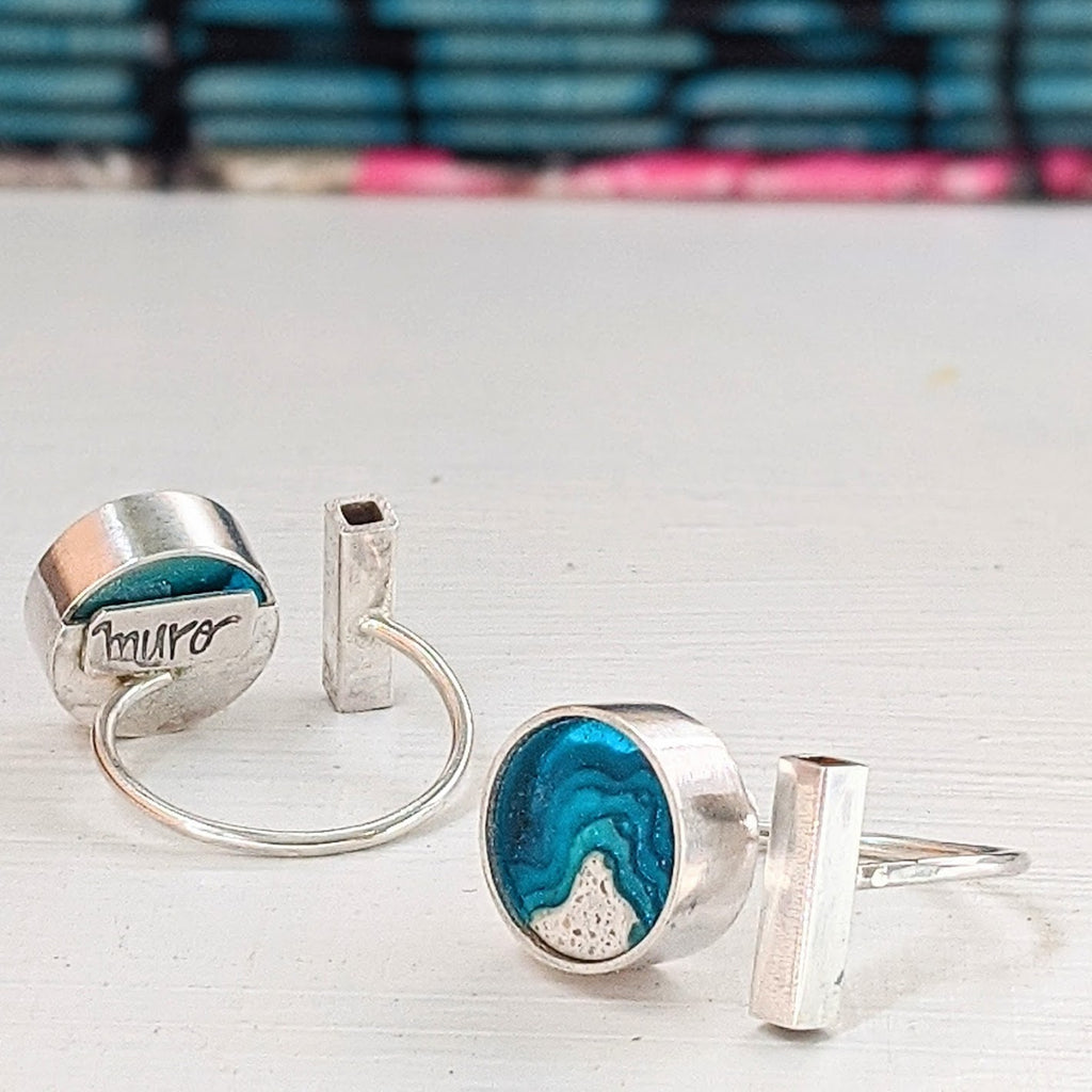 Circle Sterling Silver Islands Ring - Mar Adentro Collection – Muro Jewelry