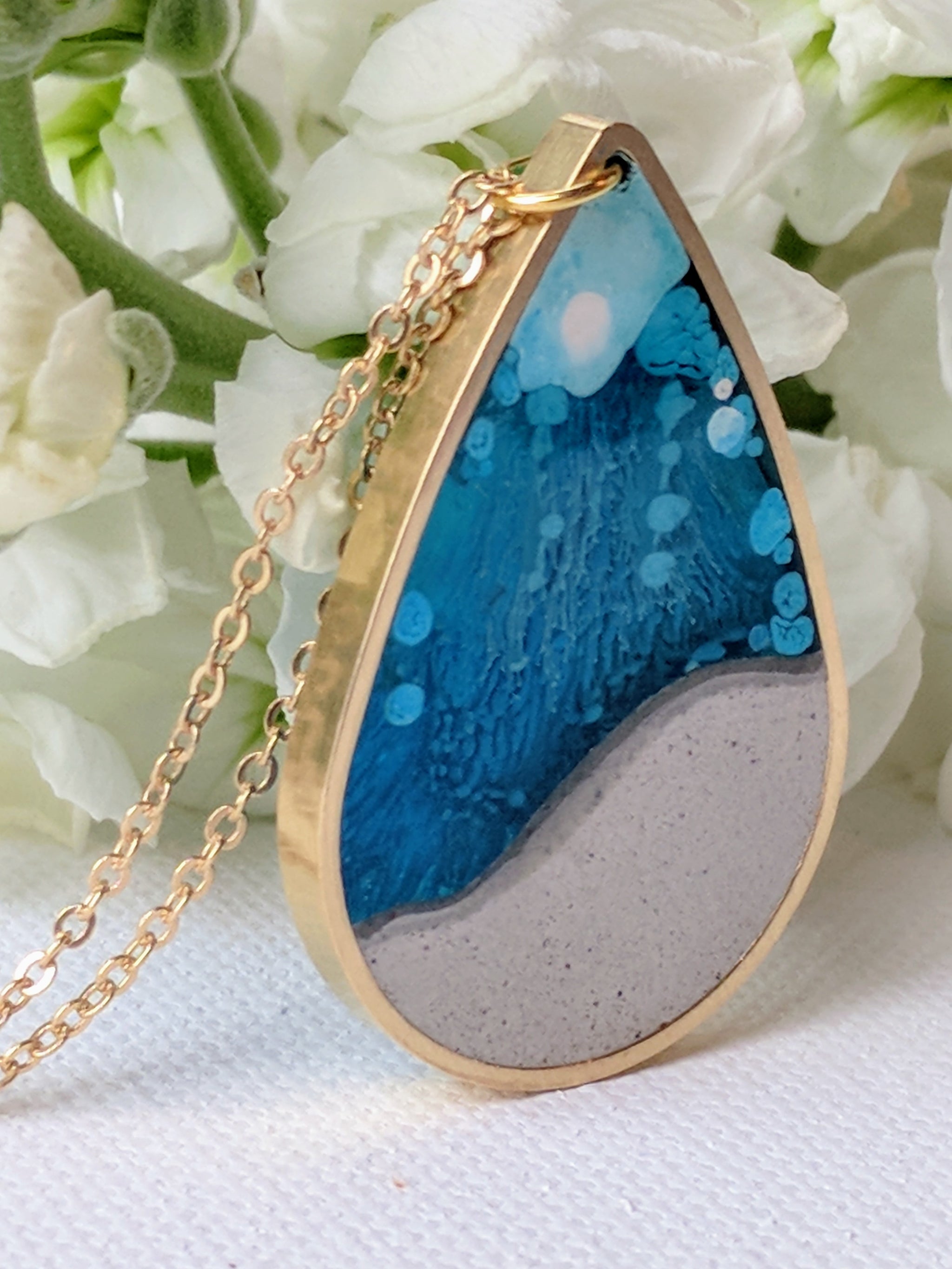 A Drop of the Ocean Necklace Sterling Silver Muro Jewelry