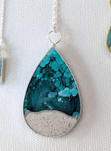 A Drop of the Ocean Necklace Sterling Silver